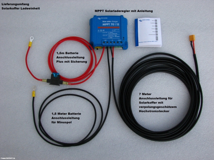 Kabelsatz für Solarkoffer und Solarladeregler