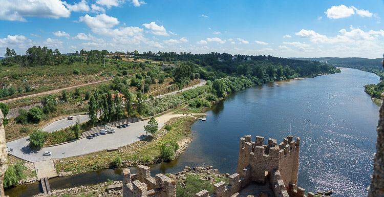 Ausblick über den Tejo vom Castelo Almourol