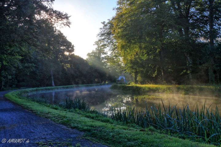 Nebel am Canal de Nantes à Brest