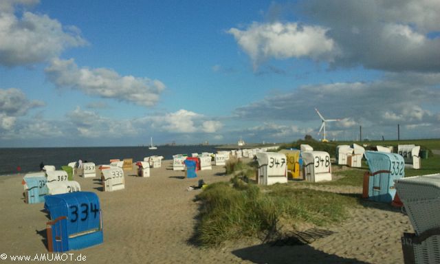 strandkörbe an der nordsee