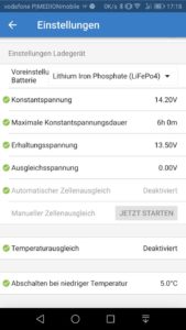Semi optimale Ladekennlinie für Lithium batterien
