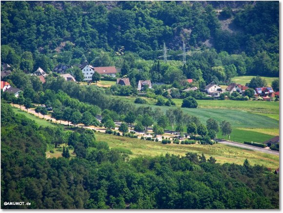 Blick zum Parkplatz