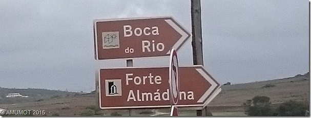 Schlider weisen den Weg zur Boca do Rio