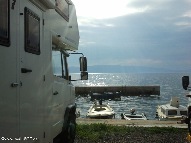 Wohnmobil in kroatien am meer