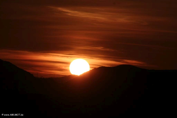 schöner Sonnenaufgang in Spanien