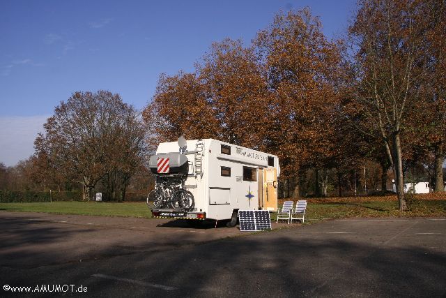 der letzte Tag in Emmendingen auf dem Stellplatz für Wohnmobile